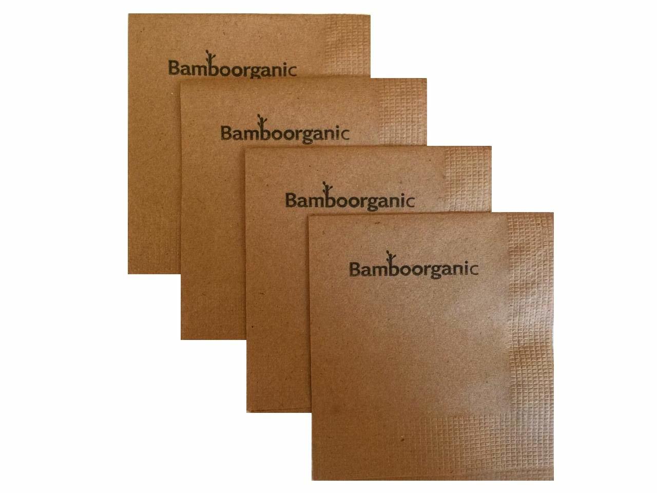 Recycled Post Consumer Napkins, 200 Compostable Eco Lunch Biodegradable