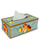 Custom tissue box - Colorful Tulip Bouquet - Home Organization Storage - $119.00