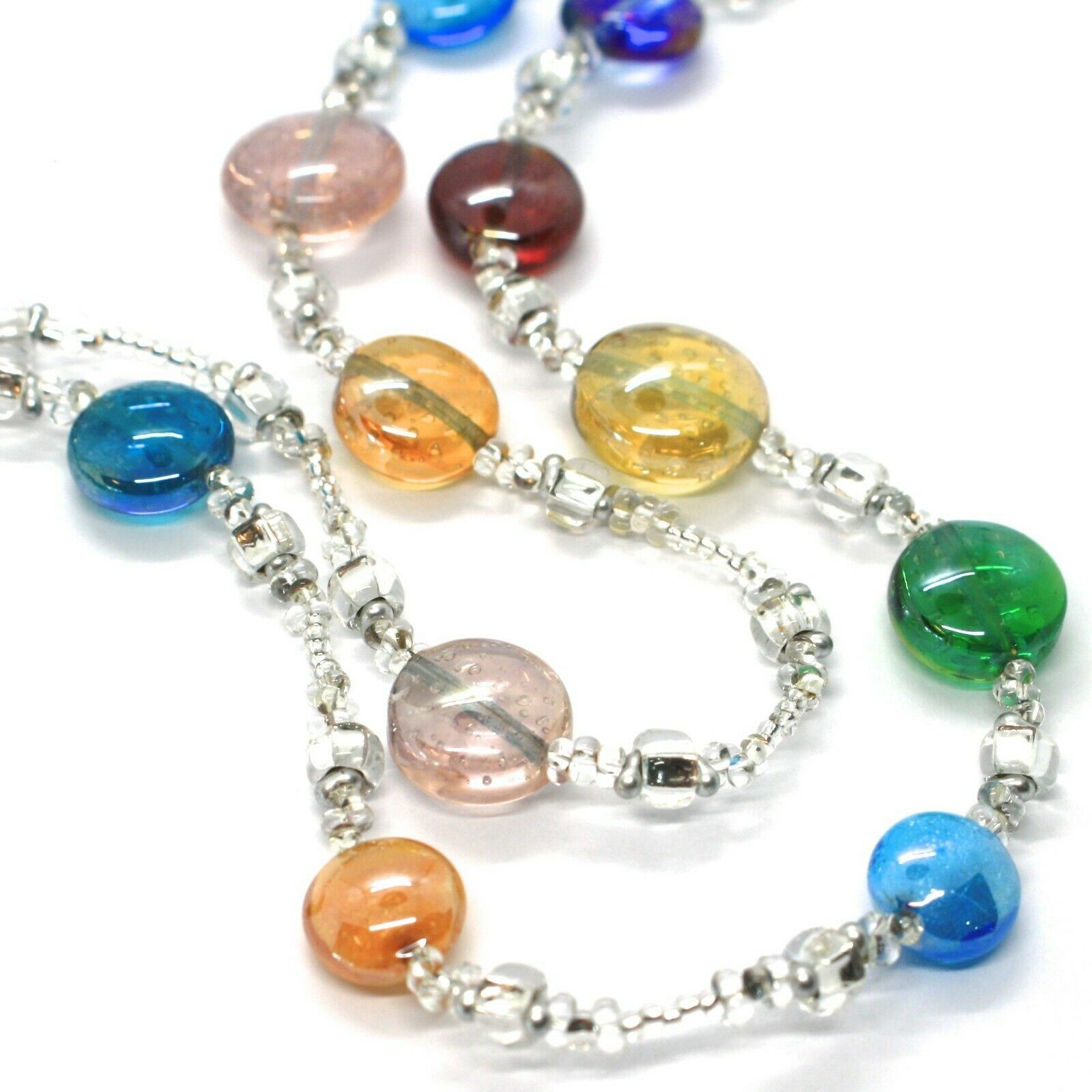 Necklace ANTICA MURRINA VENEZIA CO903A19, Discs, Two Wires, Multicolour ...