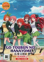 Go-Toubun No Hanayome Season 2 Vol.1-12 End English Dubbed Ship From USA