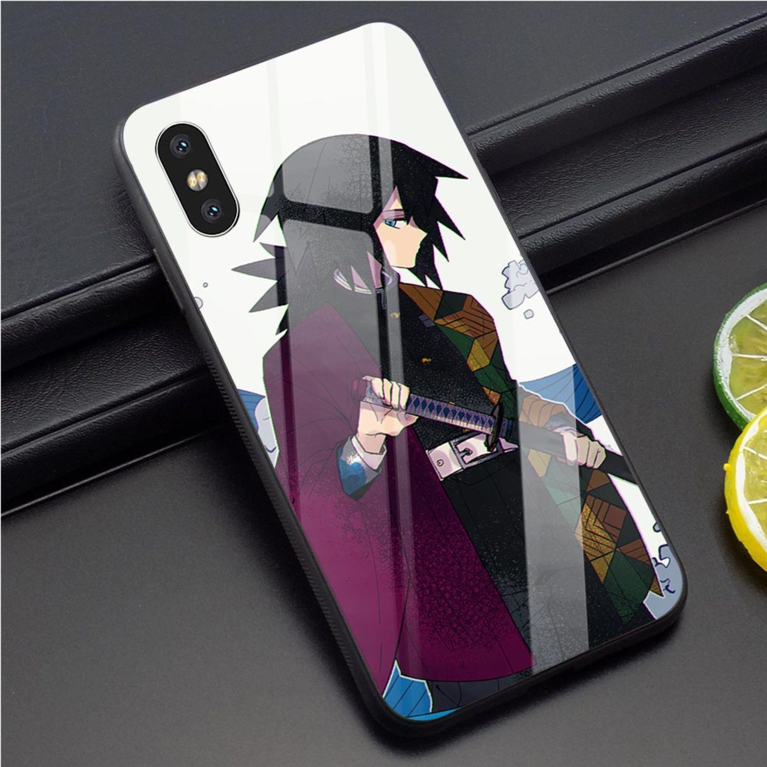 Demon Slayer Tomioka Giyuu Tempered Glass Phone Case for iPhone 11 Pro ...