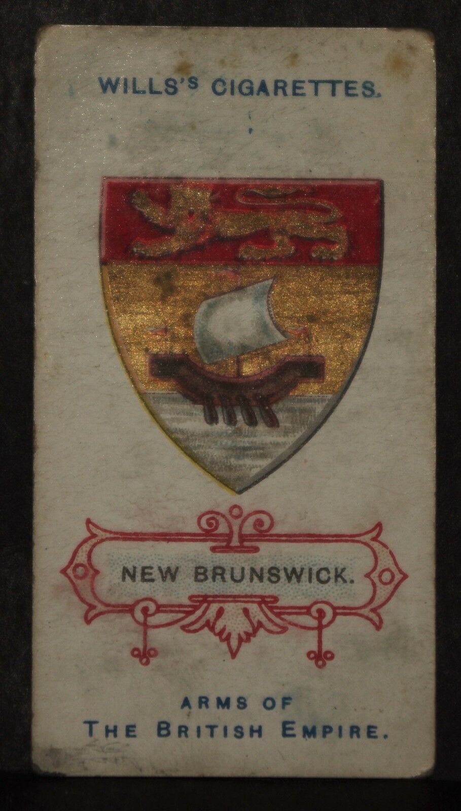 VINTAGE WILLS CIGARETTE CARDS ARMS OF THE BRITISH EMPIRE No 42 NUMBER