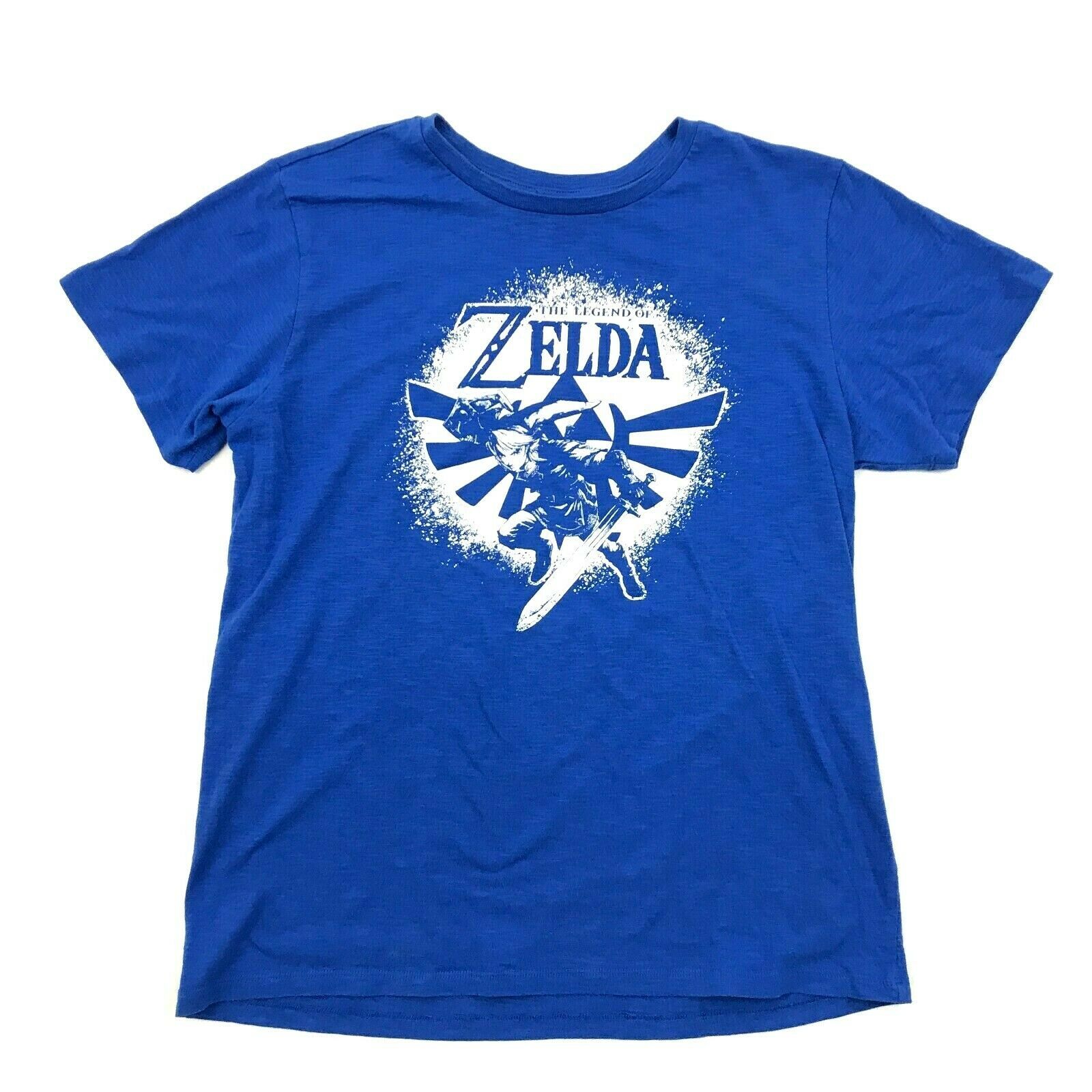 Legend Of ZELDA Nintendo Shirt Blue Loose Video Game T-shirt Adult ...