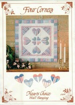 Four Corners Wallhanging Pattern Hearts Choice 23 1/2" x 23 1/2" - $5.95