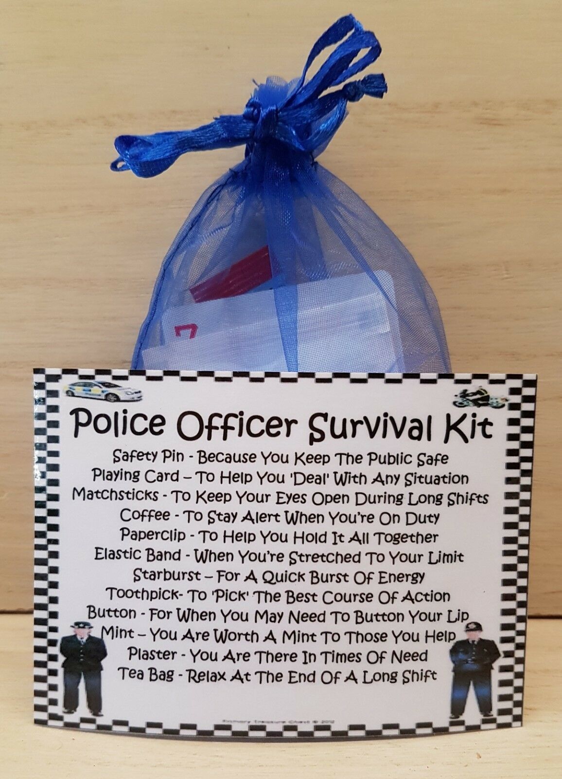 Police Officer Survival Kit NEW Fun Novelty Gift & Card Alternative