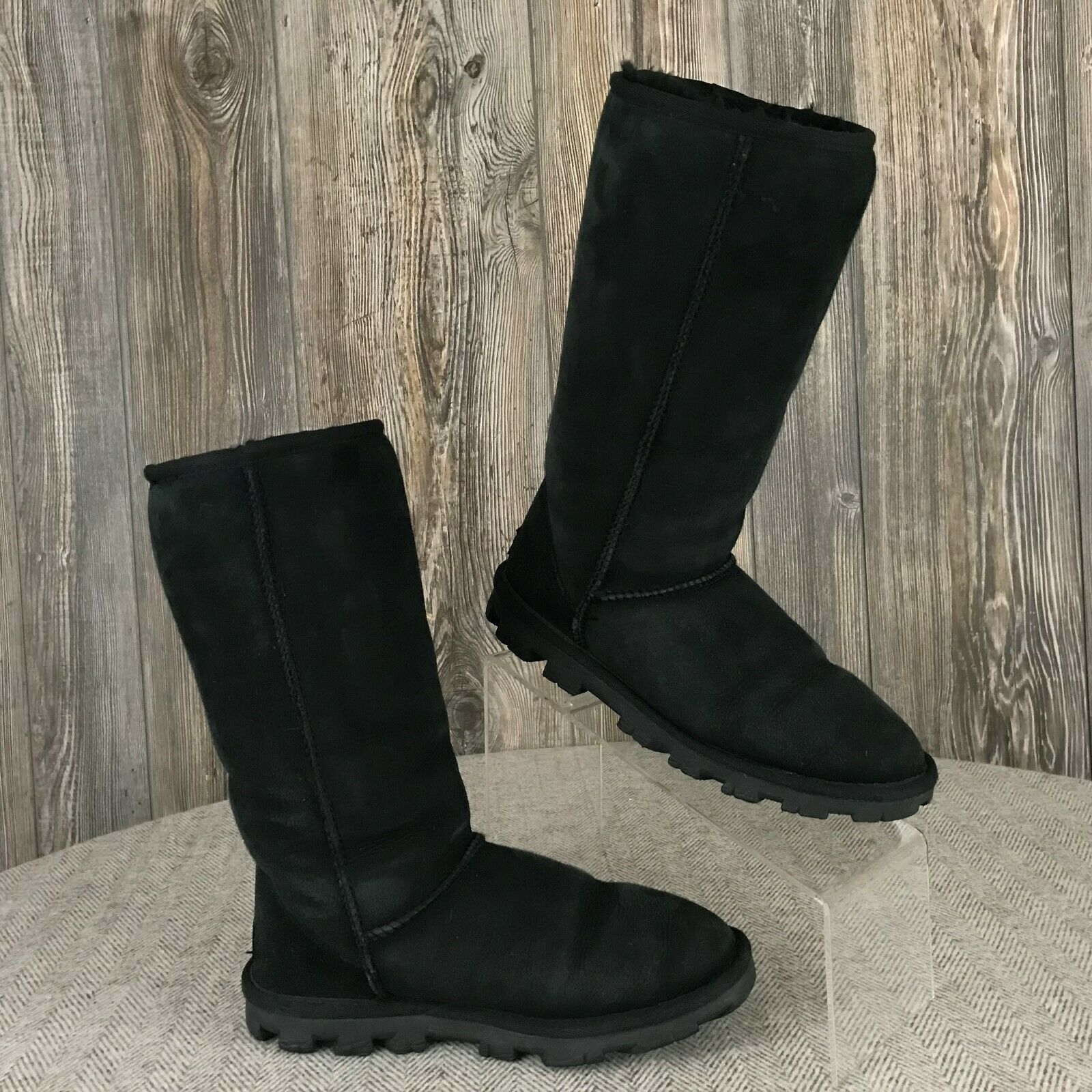 ugg australia shearling lined suede moto boots