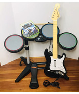 Xbox 360 Rock Band USB Wired Drum Set Guitar Drums Controller W/ Pedal +... - $237.55