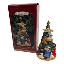 Hallmark Keepsake Christmas Ornament Nativity Tree 1997 Unto Us A Child Is Born - $7.91