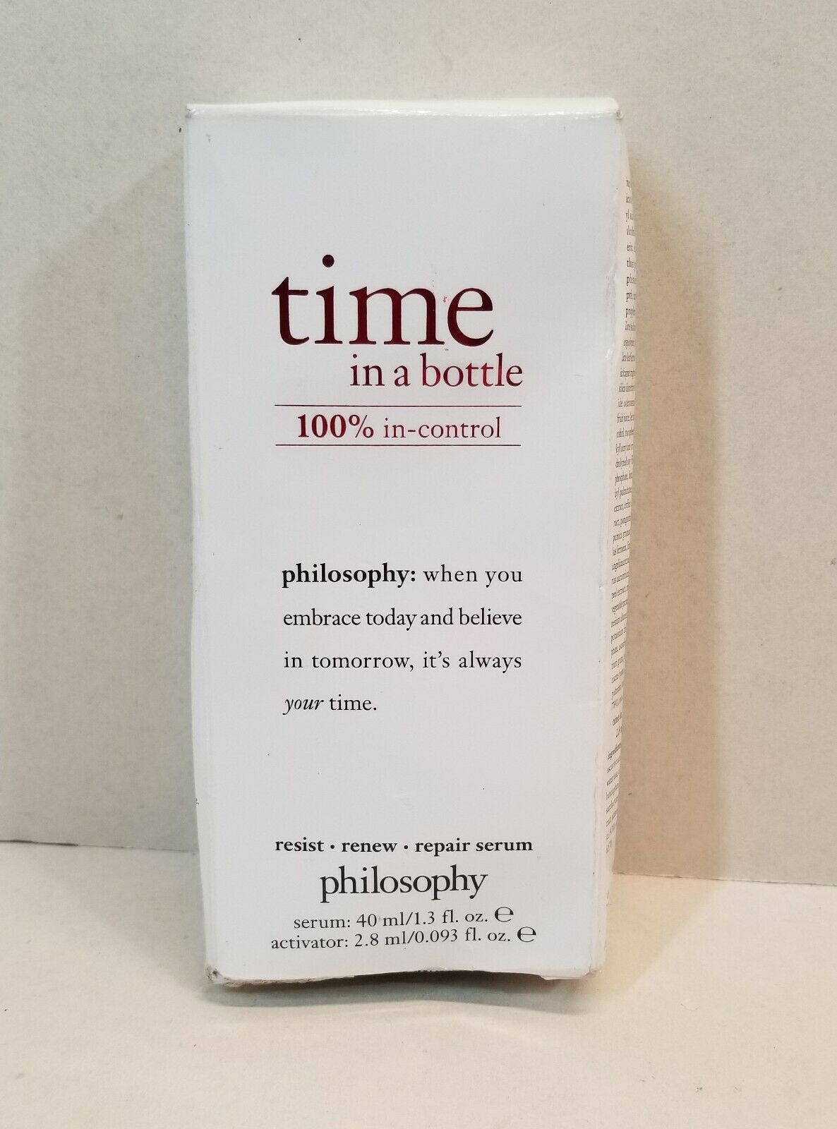 New Philosphy Time In A Bottle Resist Renew And 11 Similar Items