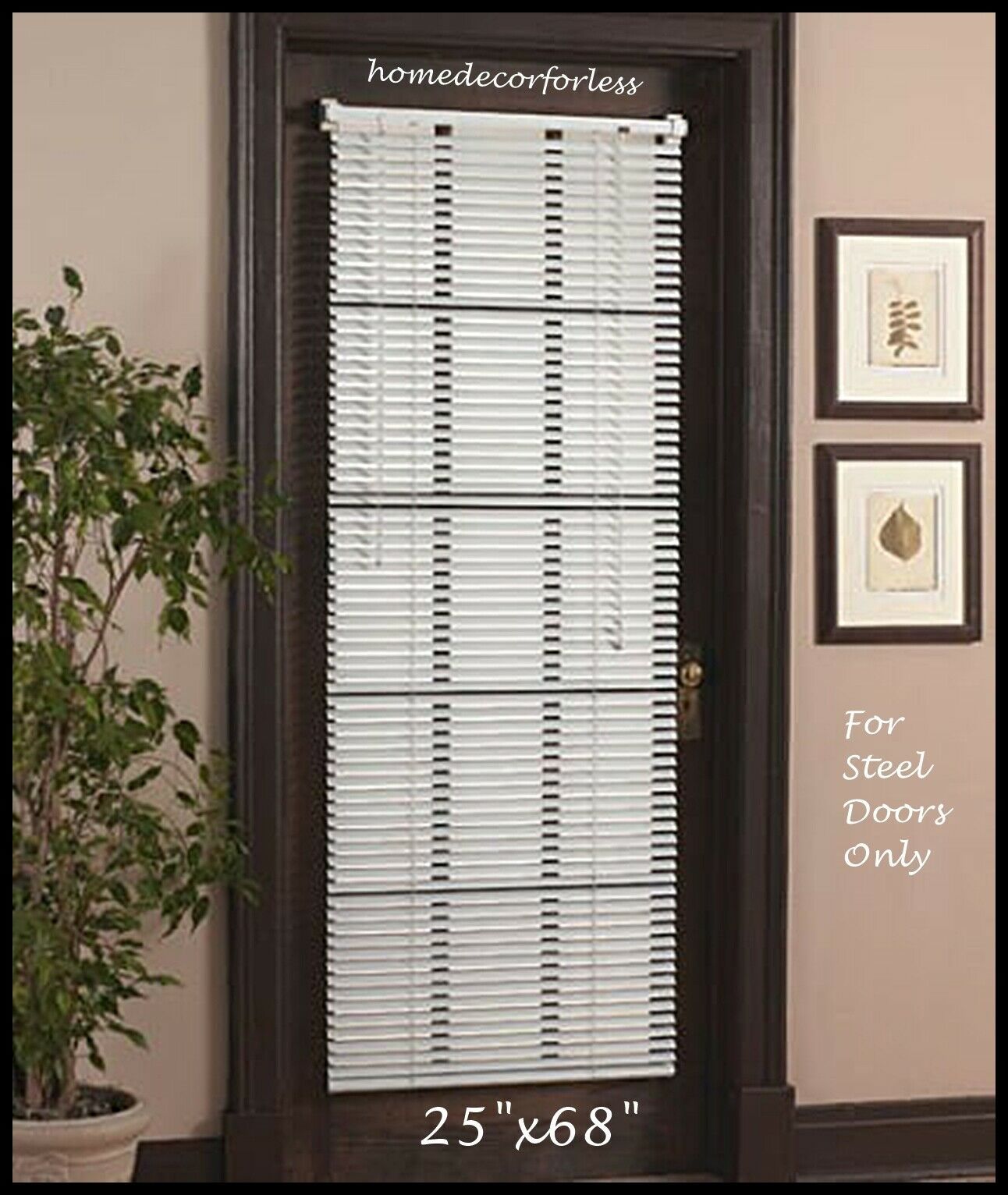 Blind For Steel Door Window Vinyl Mini Blind Curtain