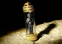 Golden Boy Thai Amulet Wealth Luck Protection Haunted Doll Pendant by izida  - $330.00