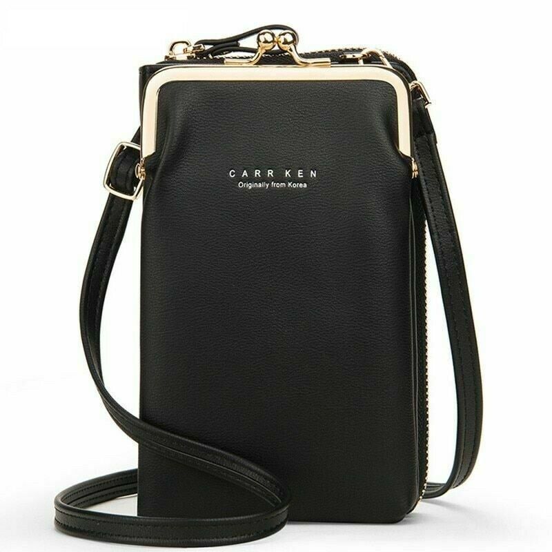 Clip Designer Crossbody Phone Bags For Women Soft Leather Female Small Purses