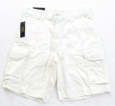 Polo Ralph Lauren White Relaxed Fit Cotton Cargo Shorts Men's NWT - $74.99