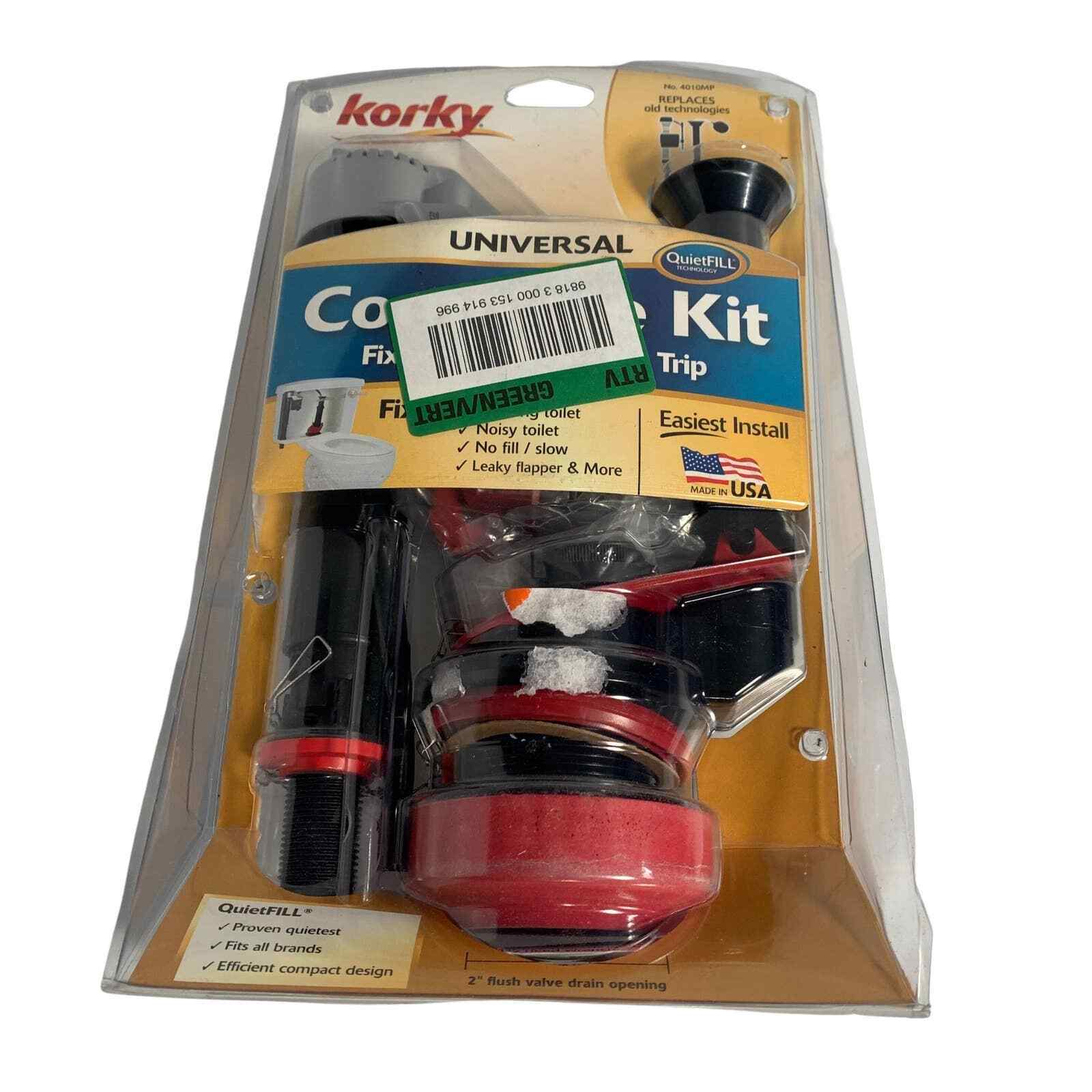 Korky QuietFill Complete Universal Toilet Repair Kit Model 4010MP
