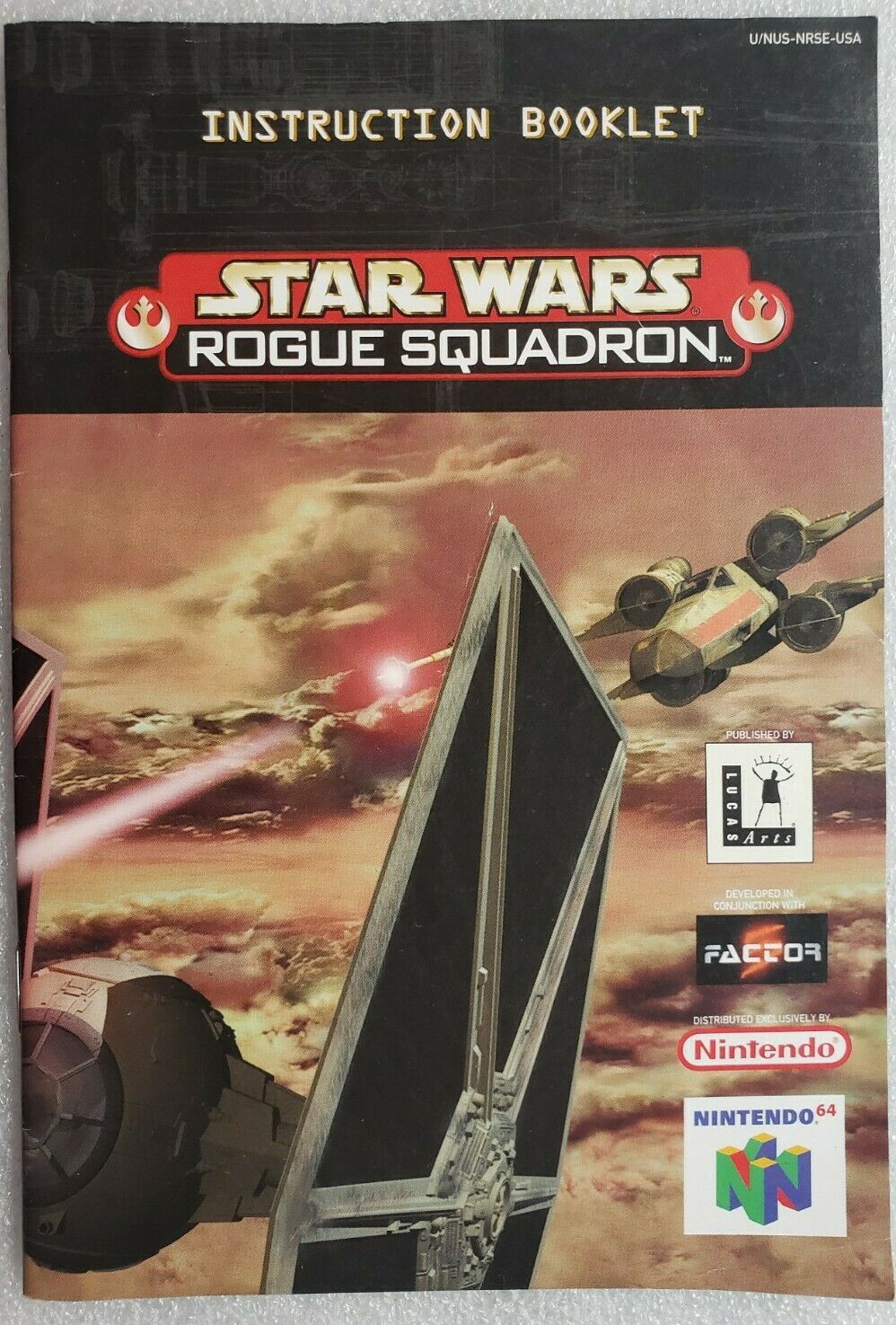Primary image for Star Wars: Rogue Squadron Instruction Manual Nintendo 64 N64