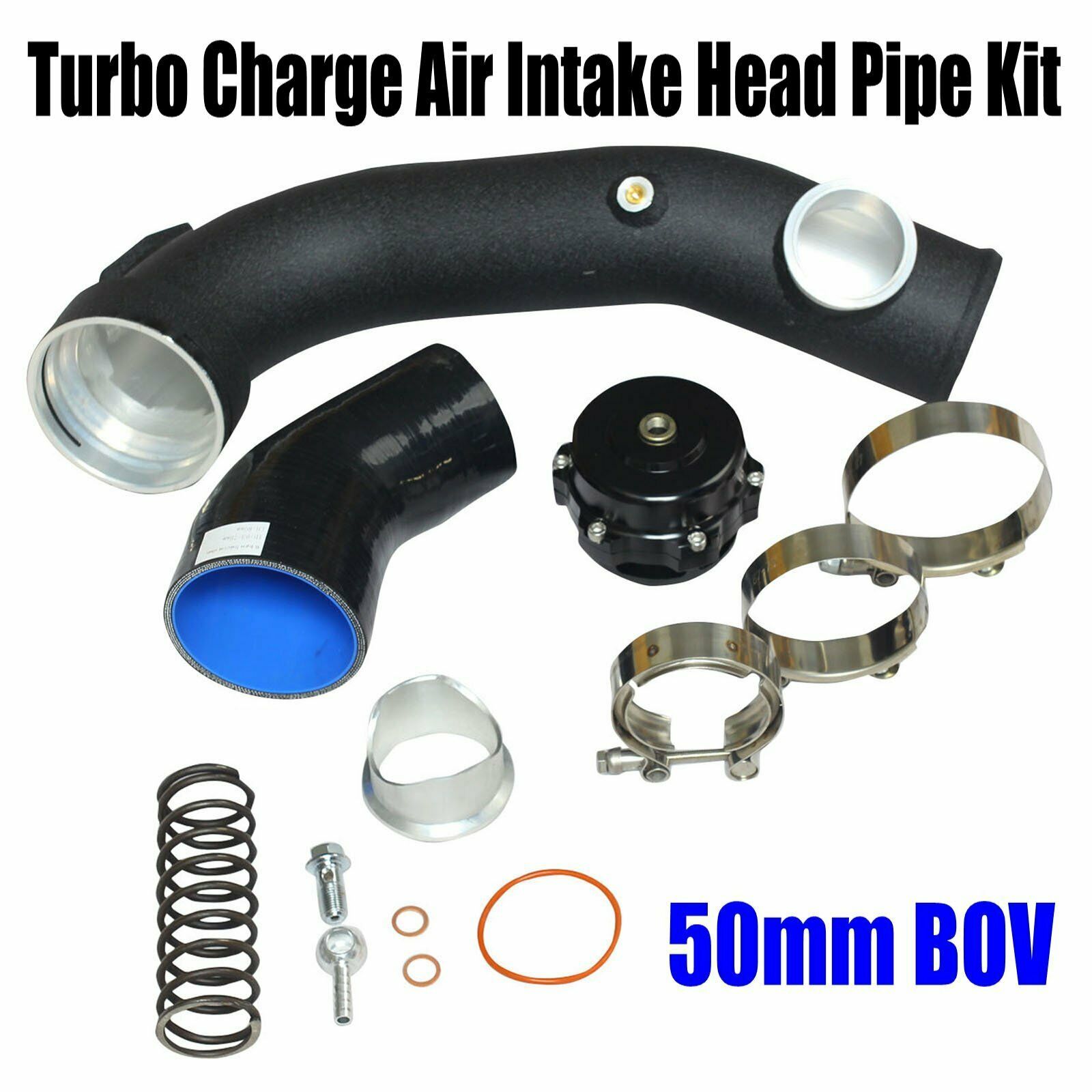 50mm BOV Turbo Charge Air Intake Head Pipe Kit for BMW N54 E88 E90 E92 135i 335i