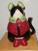 Sakura Cozy Cats Cookie Jar  Fiddlestix   Vintage Collectible - $49.49