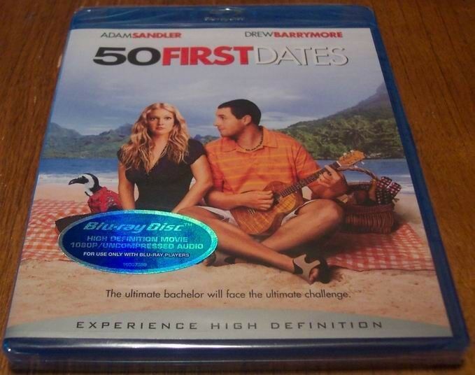 50 FIRST DATES BLU-RAY Disc BRAND NEW Adam Sandler Drew Barrymore ...