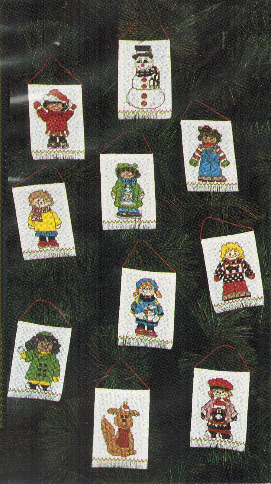 Creative Circle Cross Stitch 10 Children of the World Xmas Ornaments