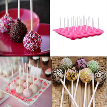 Silicone Round Lollipop Mold  Cake Chocolate Moulds &amp; Sticks Candy Ice C... - $19.99