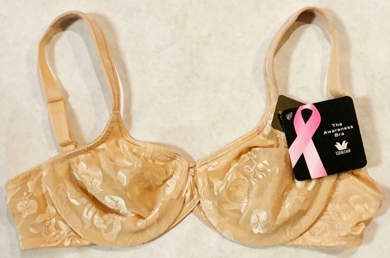 New Wacoal Women’s Size 34C Breast Cancer Awareness Tan Underwire Bra