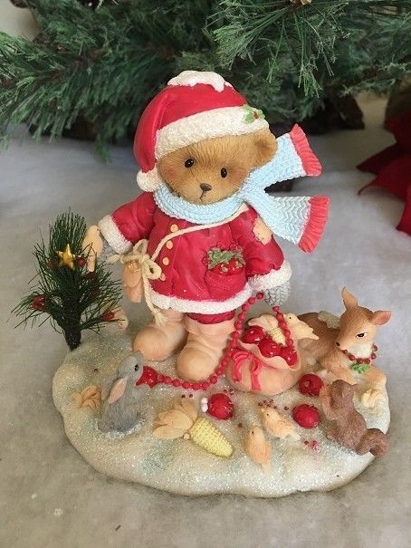 cherished teddies 2018 santa series