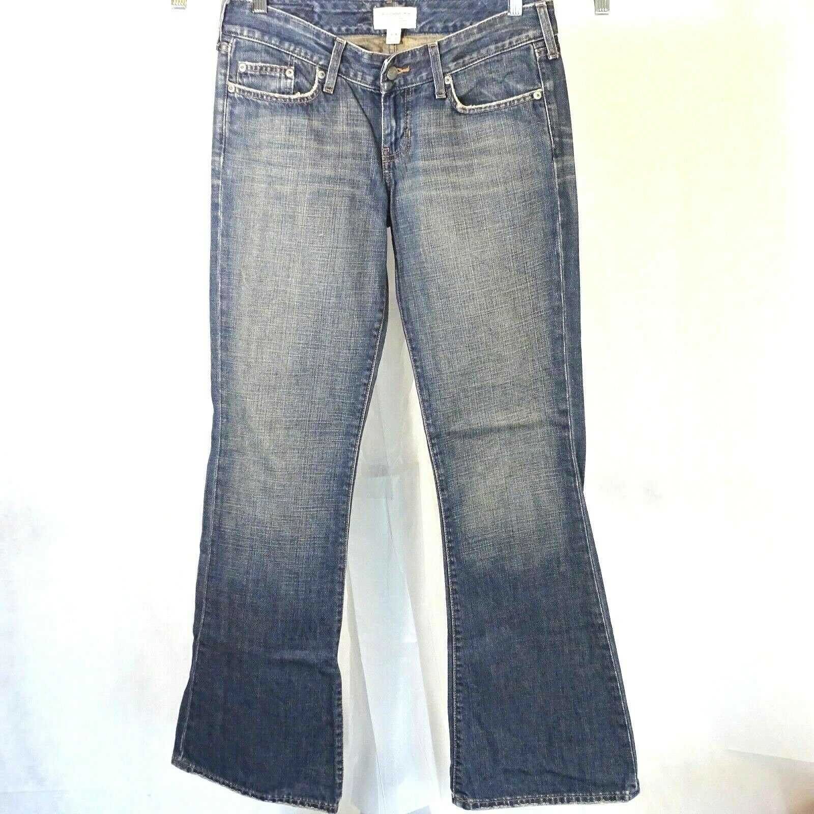 Abercrombie and Fitch Jeans Bootcut Flare Women Size 4R Blue Brown Tint ...