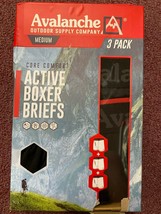 Avalanche Core Comfort Boxer Briefs  3 Pack Assorted M Medium NWT Underw... - $18.81