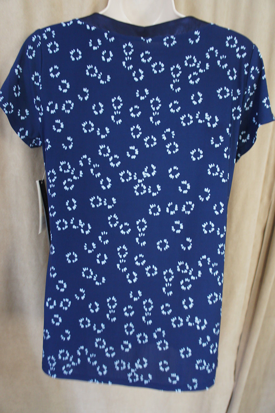 Alfani Intimates Essentials Sleepwear Sz S Blue Navy Dot Sleep Shirt ...