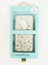 Kate Spade New York Apple iPhone X Protective Case Gold/Silver Stars Clear image 2