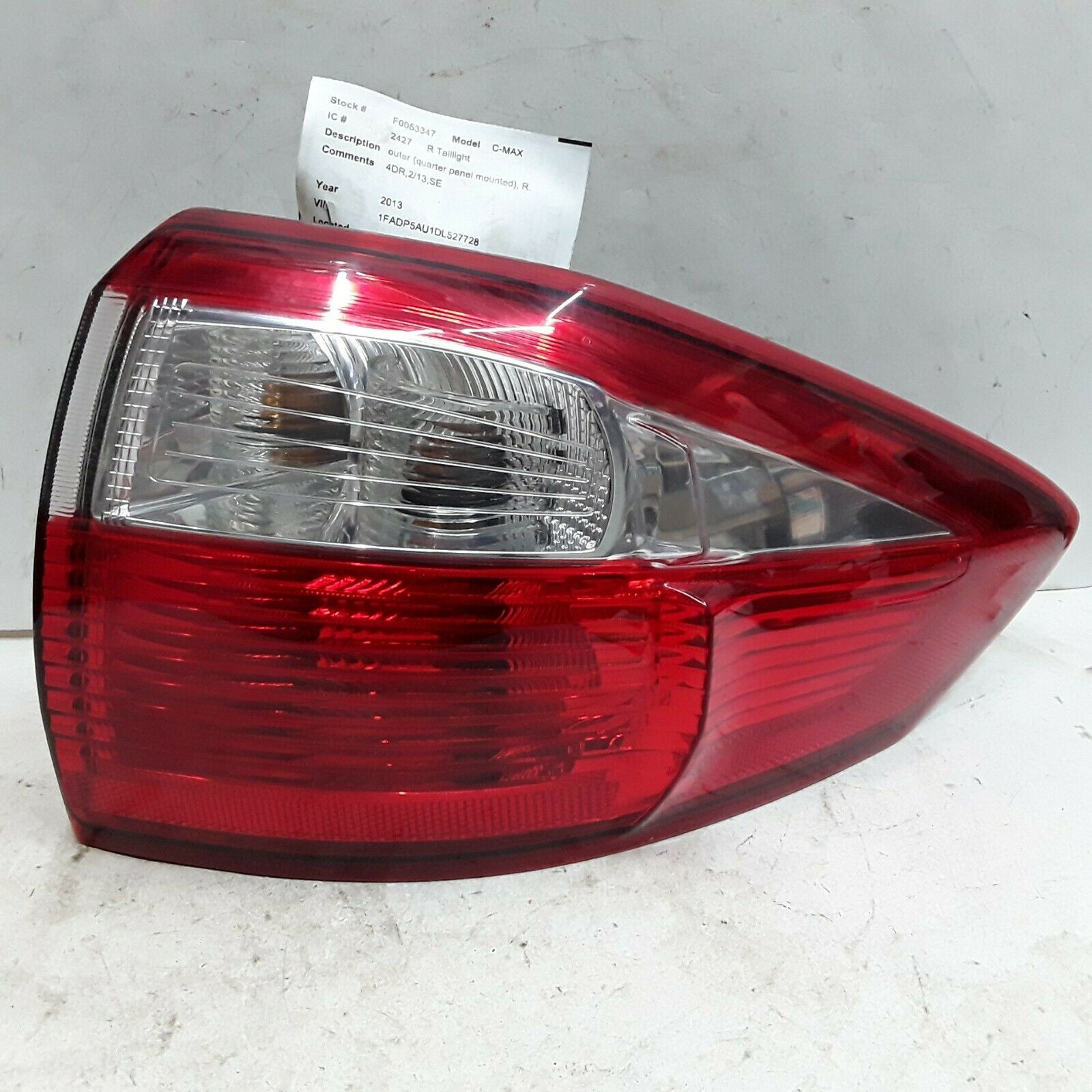 13 14 15 16 Ford CMax right passenger side outer tail light assembly