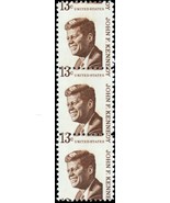 1287, Mint NH 13¢ JFK Misperfed Error Strip of Three Stamps - Stuart Katz - $40.00
