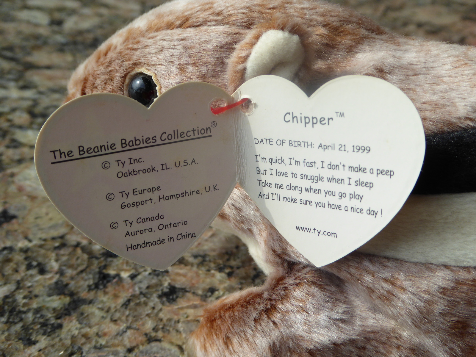 chipper beanie baby 1999
