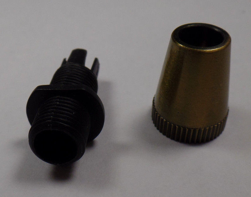 New Antique Brass Finish Cord Grip Bushing for Twisted Pair Lamp Cord 
