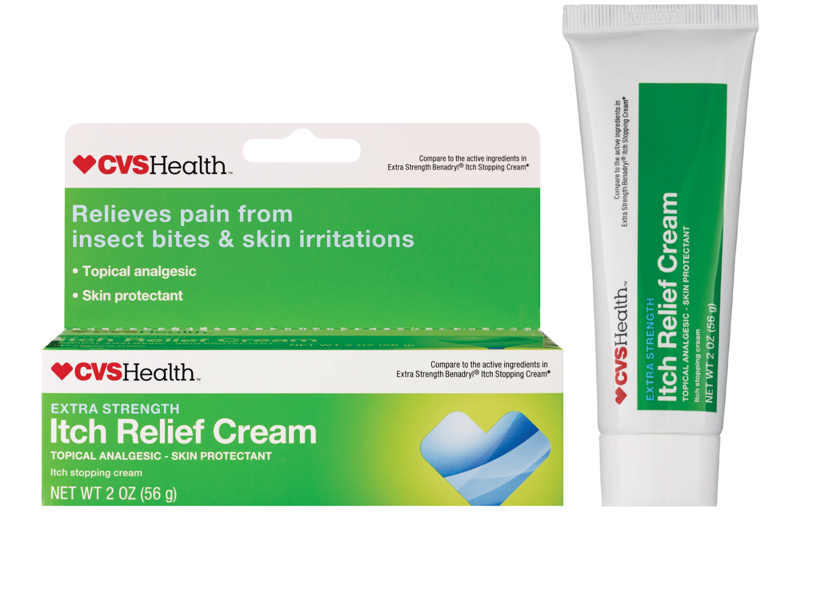 CVS Health Extra Strength Itch Relief Cream Diphenhydramine Zinc