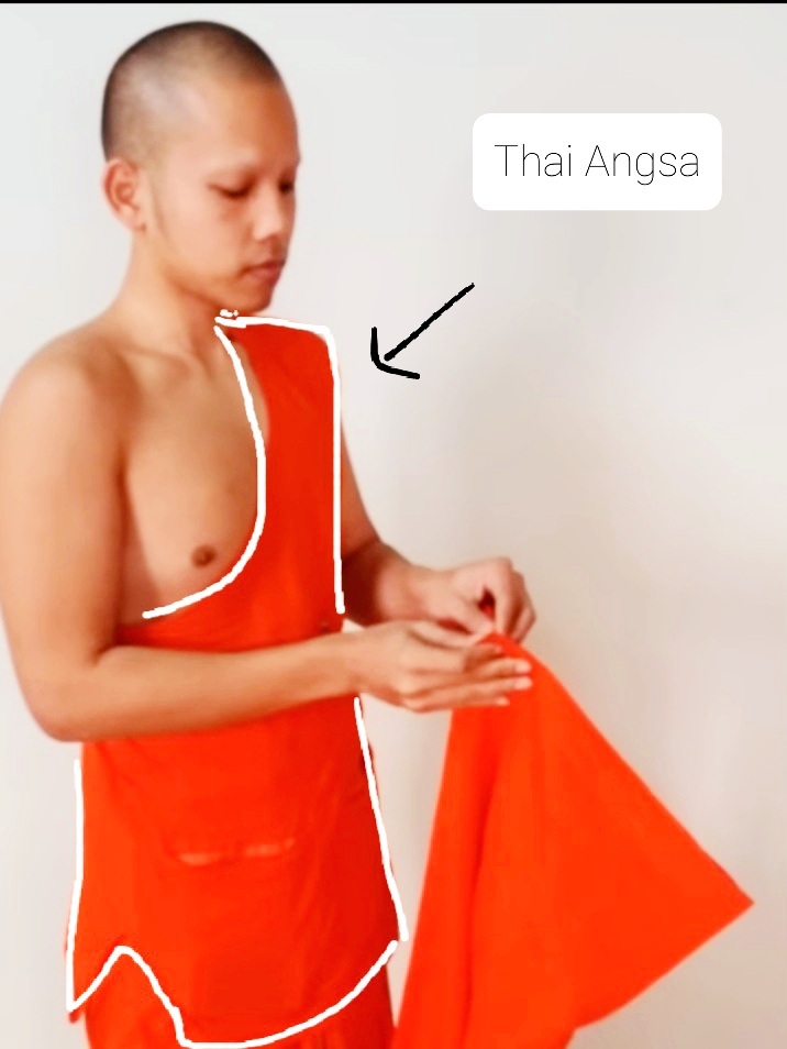 Thai angsa|Theravada angsa|Thai buddhist angsa monk robes