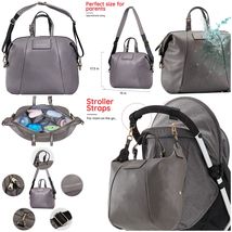 Brand New Vegan Classy SOHO Olympia Gray Handbag Purse Tote Diaper Bag D1044 - $36.00