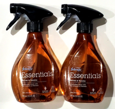 2 Bottles Febreze Essentials Vetiver & Vanilla Eliminates Fabric Odors 12.5 Oz