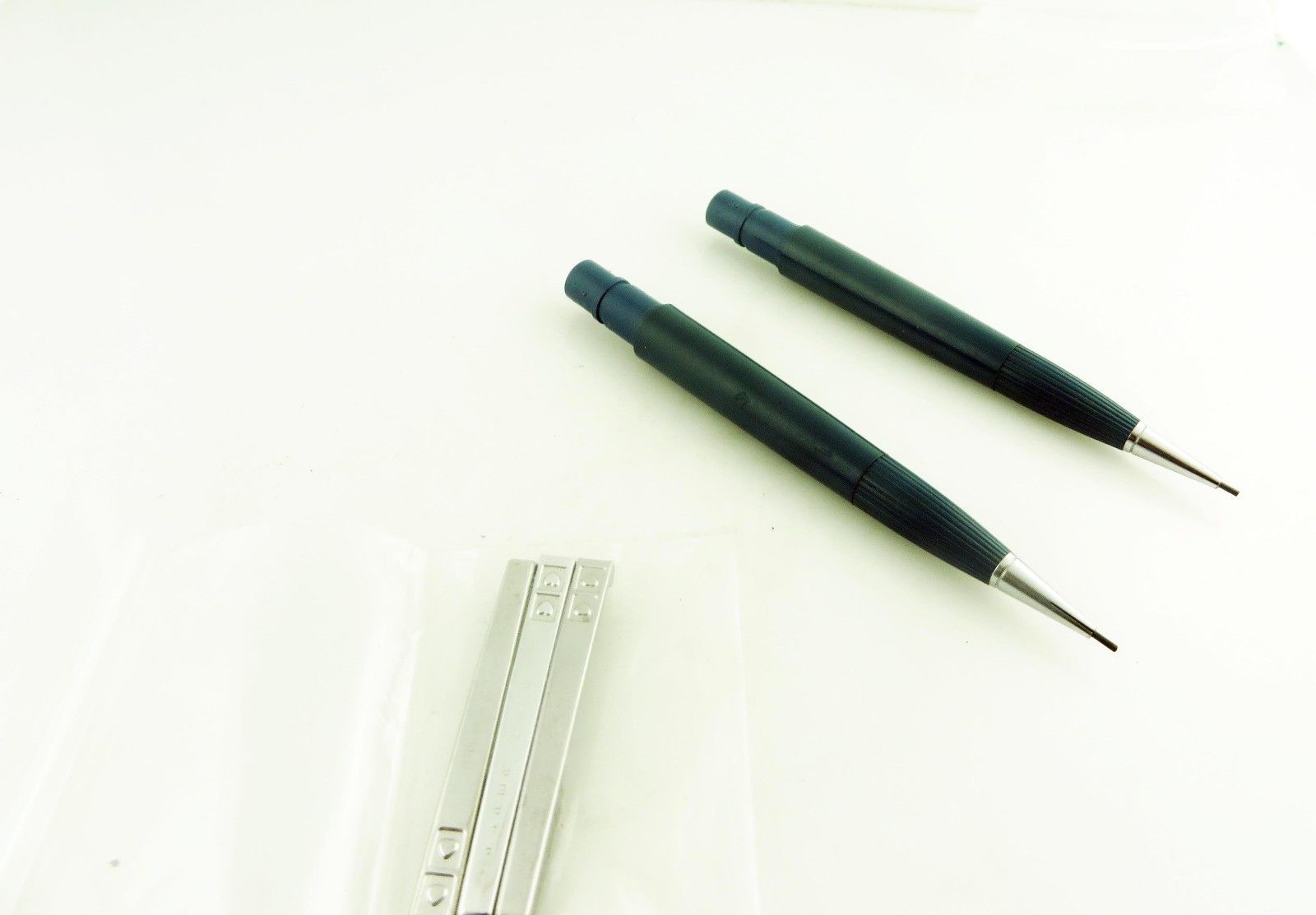 Paper Mate Mechanical Pencil Parts 3 Clips and 2 Lower Barrel Sections