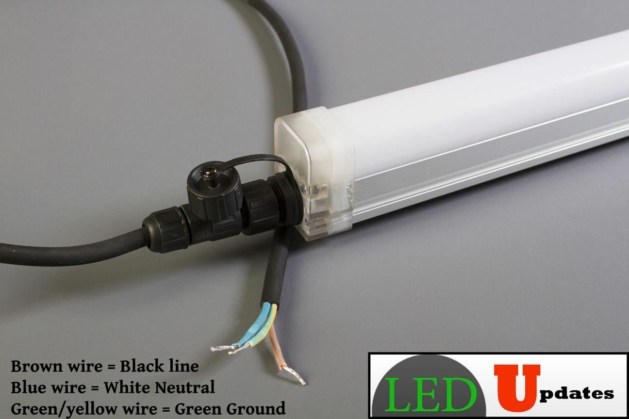 4FT Walk in cooler Waterproof LED TUBE LIGHT 30W SHOP LIGHT + POWER