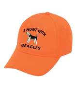 Cap Hat Caps Flame Orange Embroidered Beagle Pack Rabbit Hunter Hound Dog  - $12.99