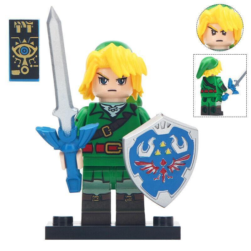 Link (Green Tunic) The Legend of Zelda Lego Minifigures Include Shield ...