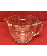 Anchor Hocking clear glass measuring batter bowl 2 qt 8 cup pour spout #88 - $8.00