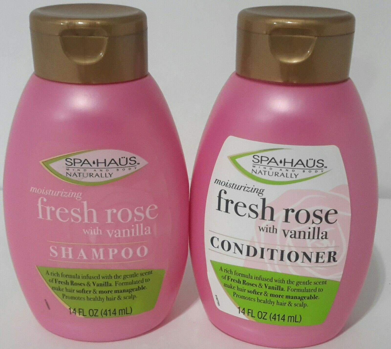 Spa Haus Fresh Rose Moisturizing Shampoo & Conditioner Vanilla