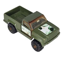 Vintage 1978 Tonka Army Pickup Truck Green With Camo Stickers - $16.66