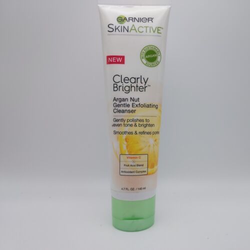 Primary image for Garnier Skin Active Clearly Brighter Argan Nut Gentle Exfoliating Cleanser 4.7oz