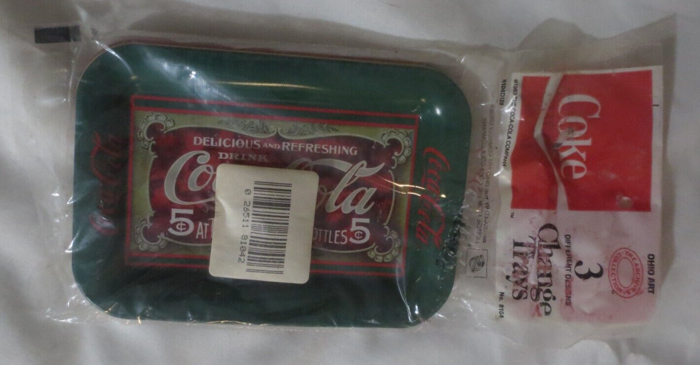 Primary image for Set of three Coca Cola Change trays in package unopened