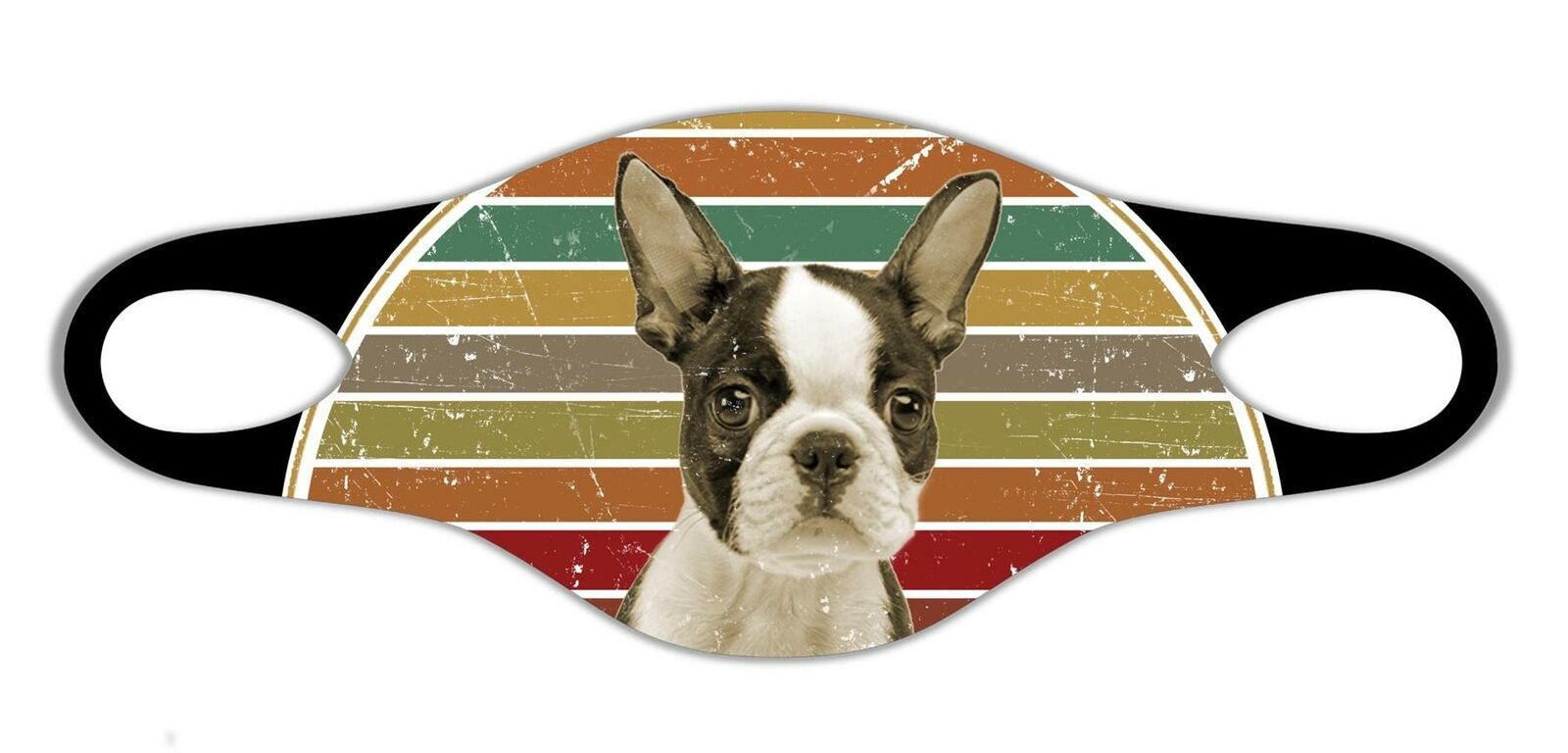 Boston Terrier dog lovers Soft face protective mask easily washed respire airy