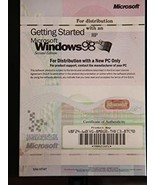 Getting Started Microsoft Windows 98: For Distribution with a New Toshib... - $50.00