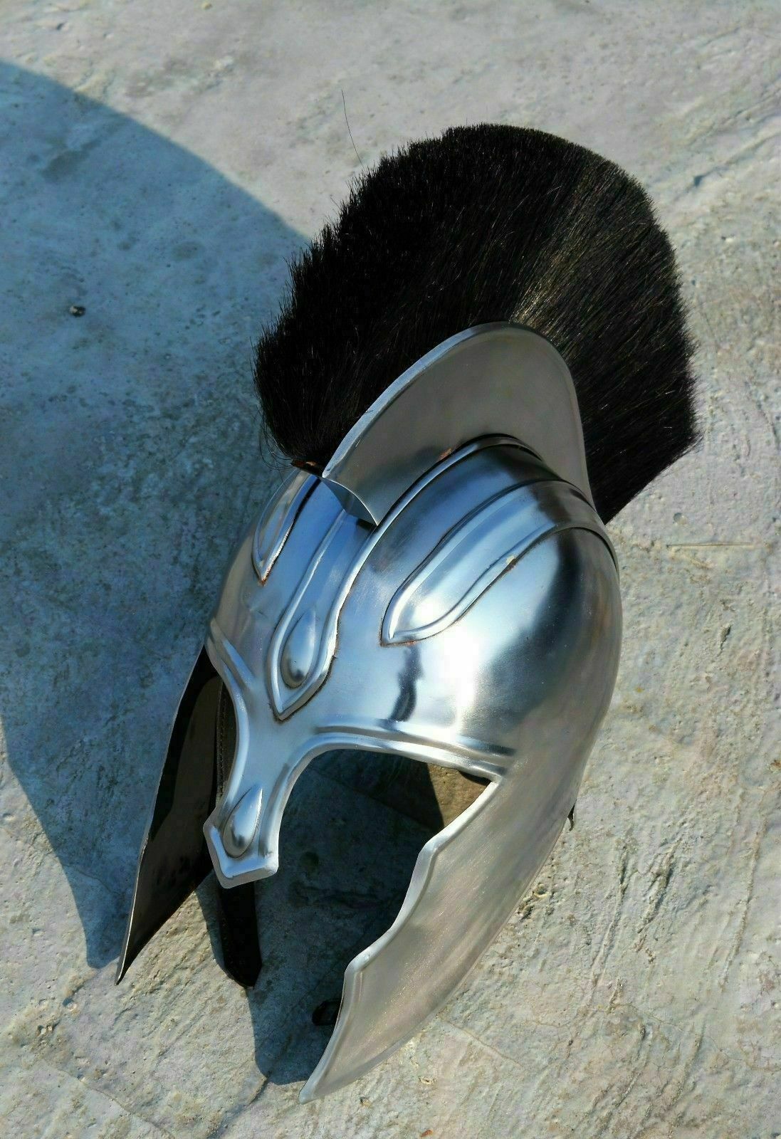 Medieval Knight Crusader  helmet Greek Spartan Helmet Troy Armor Helmet on sale